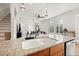 Double sink and granite countertop in bright kitchen at 216 S Westland Ave # 4, Tampa, FL 33606