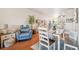 Living room with hardwood floors and comfy seating at 521 Harbor Ridge Dr, Palm Harbor, FL 34683