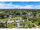 Aerial view of neighborhood with lush trees and cityscape in background at 601 42Nd Ne Ave, St Petersburg, FL 33703