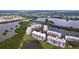 Luxury waterfront condo community, showcasing landscaping and water views at 6450 Shoreline Dr # 9203, St Petersburg, FL 33708