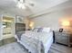 Main bedroom with ensuite bathroom and neutral decor at 6450 Shoreline Dr # 9203, St Petersburg, FL 33708