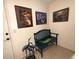 Inviting entryway with decorative bench and artwork at 100 Bluff View Dr # 415A, Belleair Bluffs, FL 33770