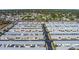 Wide aerial showing community layout and street access at 12400 Park Blvd # 418, Seminole, FL 33772