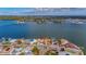 Aerial view of house and neighborhood at 16101 6Th E St, Redington Beach, FL 33708