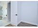 Spacious walk-in closet with light walls and wood-look flooring at 3125 Downing St, Clearwater, FL 33759