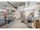 Spacious garage with storage and tools at 380 Belle Point Dr, St Pete Beach, FL 33706