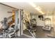 Well-equipped gym with modern exercise machines and ample space for workouts at 736 Island Way # 606, Clearwater Beach, FL 33767