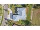 An aerial view showcasing the home's roofline and landscaping at 924 Bunker View Dr, Apollo Beach, FL 33572