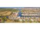 Aerial view showing home's location in waterfront community at 924 Bunker View Dr, Apollo Beach, FL 33572