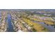 Aerial view of house on canal, close to waterfront at 924 Bunker View Dr, Apollo Beach, FL 33572