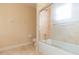 Clean bathroom with shower/tub combo and tile flooring at 924 Bunker View Dr, Apollo Beach, FL 33572