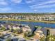 Aerial view of community with lake at 9928 Ivory Dr, Ruskin, FL 33573