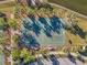 Aerial view of a community basketball court at 9928 Ivory Dr, Ruskin, FL 33573