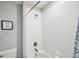 Clean bathroom with a shower/tub combo and updated fixtures at 9928 Ivory Dr, Ruskin, FL 33573