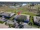 Aerial view showcasing home's location in a peaceful golf course community at 2407 Locksley St # 224, Sun City Center, FL 33573