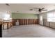 Renovation in progress, new flooring installed. Open concept living area at 5801 Venetian Ne Blvd, St Petersburg, FL 33703
