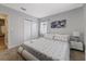 Comfortable bedroom with a king-size bed and ensuite access at 1504 E Mcberry St, Tampa, FL 33610