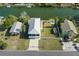 Aerial view of a waterfront home with backyard at 3276 Sea Grape Dr, Hernando Beach, FL 34607