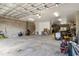 Large garage with plenty of storage space and access to backyard at 3276 Sea Grape Dr, Hernando Beach, FL 34607