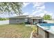 Above ground pool and patio in backyard at 5956 Nyberg Rd, North Port, FL 34291