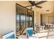 Enjoy ocean views from this relaxing balcony space at 20040 Gulf Blvd # 605, Indian Shores, FL 33785