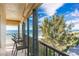 Enjoy ocean views from this relaxing balcony space at 20040 Gulf Blvd # 605, Indian Shores, FL 33785