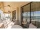 Enjoy ocean views from this relaxing balcony space at 20040 Gulf Blvd # 605, Indian Shores, FL 33785