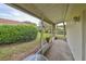 Screened porch overlooking a backyard at 2620 Newcomb Ct, Sun City Center, FL 33573