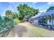 Large backyard with fenced pool and patio area at 3613 S Omar Ave, Tampa, FL 33629
