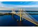 Aerial view of a cable-stayed bridge at 538 Southwest N Blvd, St Petersburg, FL 33703