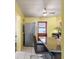 Eat-in kitchen featuring breakfast bar with seating and easy access to the outside at 538 Southwest N Blvd, St Petersburg, FL 33703