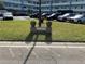 Community entrance with landscaping and building view at 2255 Philippine Dr # 35, Clearwater, FL 33763