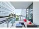 Comfortable balcony seating area with views at 301 1St S St # 804, St Petersburg, FL 33701