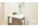 Clean bathroom with single sink and white countertop at 301 1St S St # 804, St Petersburg, FL 33701