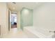 Luxury bathroom with soaking tub and a separate walk-in shower at 301 1St S St # 804, St Petersburg, FL 33701