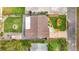 Bird's eye view of house showing its layout and landscaping at 5529 11Th N Ave, St Petersburg, FL 33710