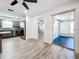 Modern kitchen with gray cabinets and stainless steel appliances at 5529 11Th N Ave, St Petersburg, FL 33710
