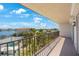Balcony with views of the water and neighborhood at 8701 Blind Pass Rd # 306B, St Pete Beach, FL 33706