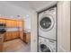 Stackable LG washer and dryer in a closet at 8701 Blind Pass Rd # 306B, St Pete Beach, FL 33706