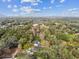 Aerial view of a home and neighborhood with lush trees and a lake in the distance at 11650 County Road 579 Hwy, Thonotosassa, FL 33592