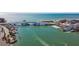 Aerial perspective of a bridge and waterfront at 12000 Gulf Blvd # 309N, Treasure Island, FL 33706