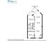 Floor plan showing a 2-bedroom, 2-bathroom layout with kitchen, dining area, and living room at 12000 Gulf Blvd # 309N, Treasure Island, FL 33706