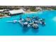 Inflatable waterpark in the middle of the Crystal Lagoon at 16820 Anchor Root St, Wimauma, FL 33598