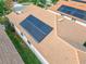 Solar panels installed on the terracotta tile roof at 16820 Anchor Root St, Wimauma, FL 33598