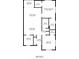 932 sq ft condo floor plan, 2 bed, 2 bath, sunroom at 2750 E Bay Dr # 15E, Largo, FL 33771