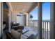 Private balcony overlooking the beach and ocean at 3100 Gulf Blvd # 424, Belleair Beach, FL 33786