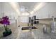 Modern kitchen featuring granite countertops and stainless steel appliances at 3100 Gulf Blvd # 424, Belleair Beach, FL 33786