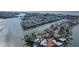 Stunning aerial view of the canal front homes and community at 322 Windrush Blvd # 2, Indian Rocks Beach, FL 33785