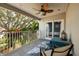 Spacious balcony with seating area and view of neighborhood at 5946 Bayou Grande Ne Blvd, St Petersburg, FL 33703