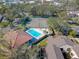 Aerial view of community pool and tennis courts at 6262 142Nd N Ave # 505, Clearwater, FL 33760
